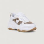 Sneakers Guess HAPYY4 Bianco - Oro - Foto 3