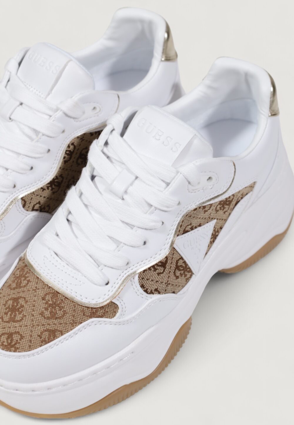 Sneakers Guess HAPYY4 Bianco - Oro - Foto 2