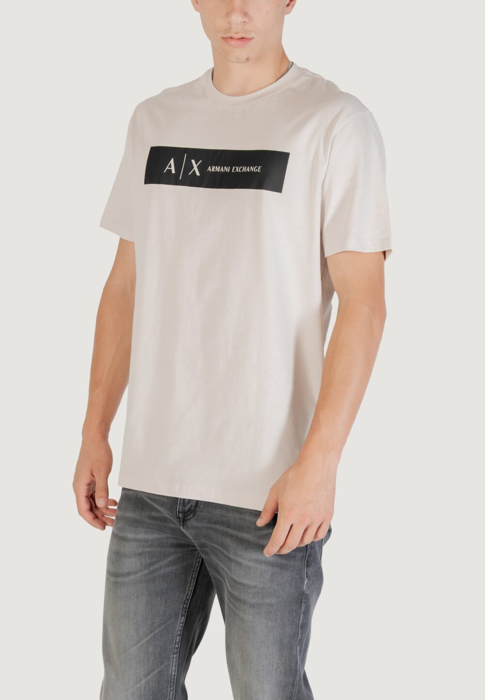 T-shirt Armani Exchange  Beige chiaro - Foto 1