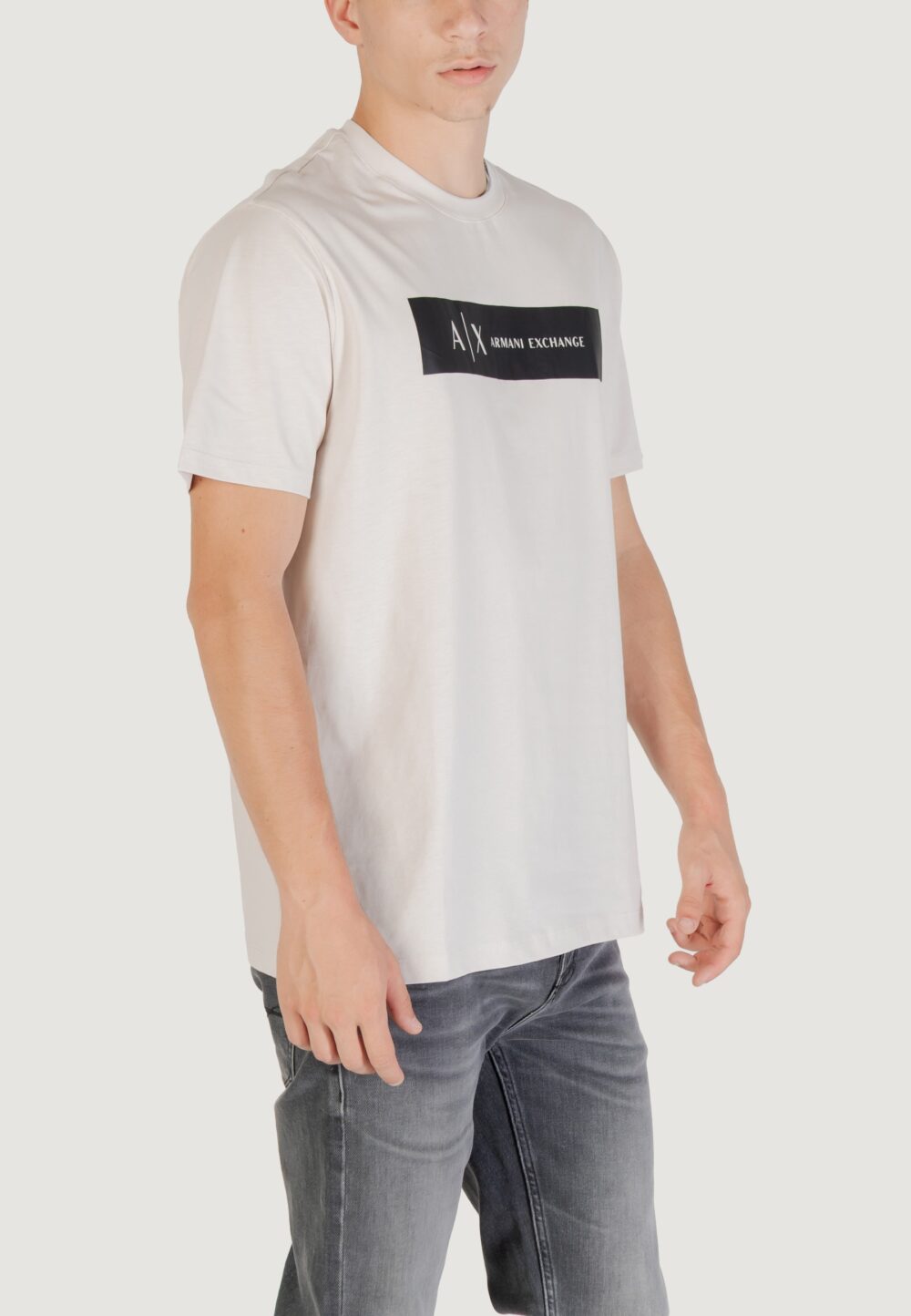T-shirt Armani Exchange  Beige chiaro - Foto 4