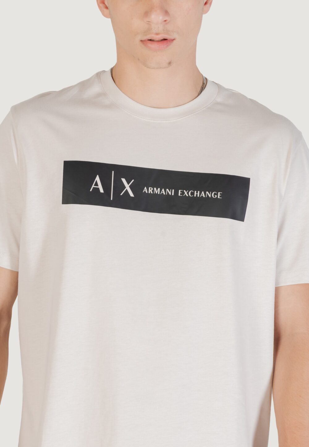 T-shirt Armani Exchange  Beige chiaro - Foto 5