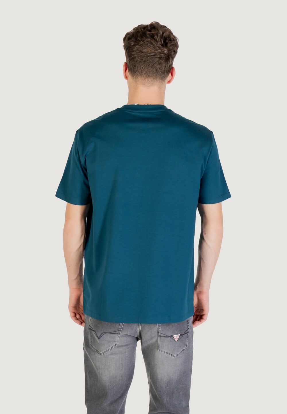 T-shirt Armani Exchange  Petrolio - Foto 3