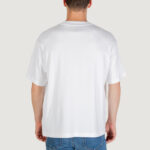 T-shirt Calvin Klein A - Rel Fashion Logo Bianco - Foto 4