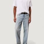 T-shirt Calvin Klein A - Rel Fashion Logo Bianco - Foto 3
