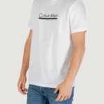 T-shirt Calvin Klein SS 30s EU SP OUTLINE Bianco - Foto 2