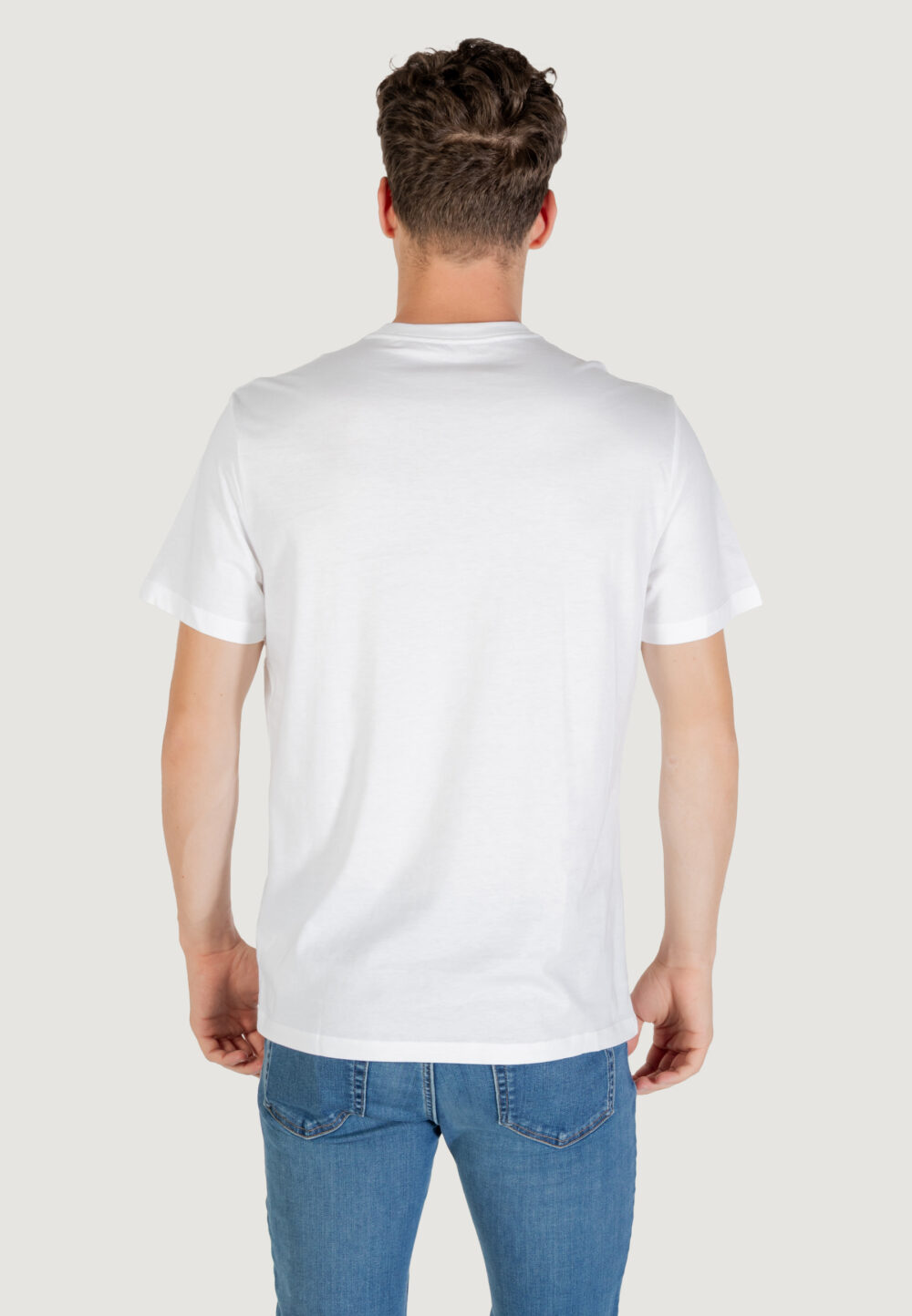 T-shirt Calvin Klein SS 30s EU SP OUTLINE Bianco - Foto 4