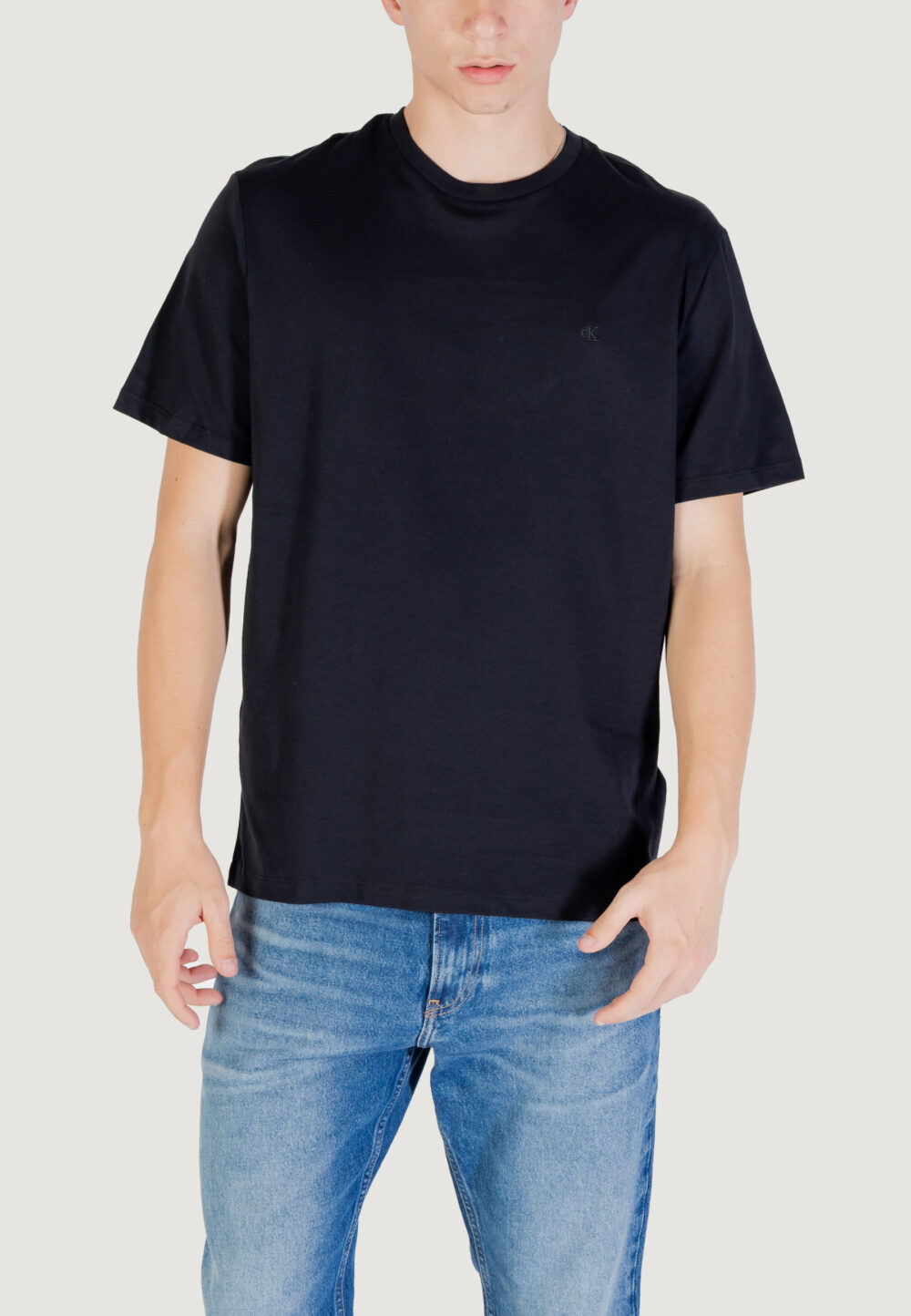 T-shirt Calvin Klein Jeans SS SMOOTH CTTN SOLID Antracite - Foto 1