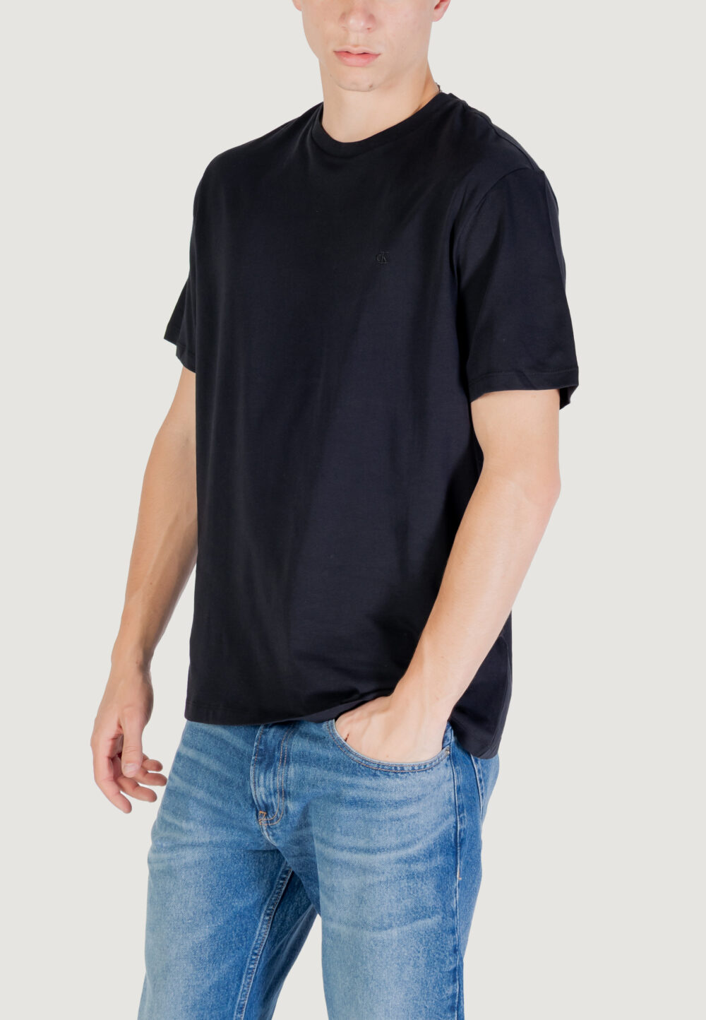 T-shirt Calvin Klein Jeans SS SMOOTH CTTN SOLID Antracite - Foto 2