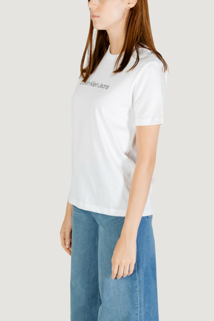 T-shirt Calvin Klein A- INST. LOGO CLASSI Bianco – LV047C912G