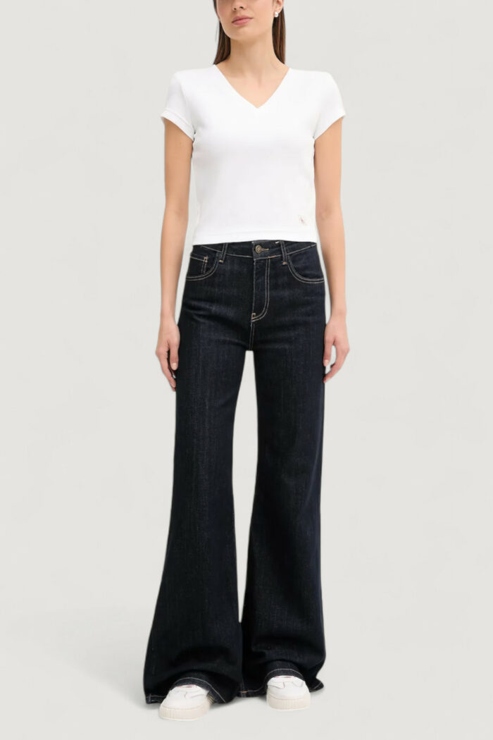 T-shirt Calvin Klein A- SS WOVEN LABEL RI Bianco – LV047C910G