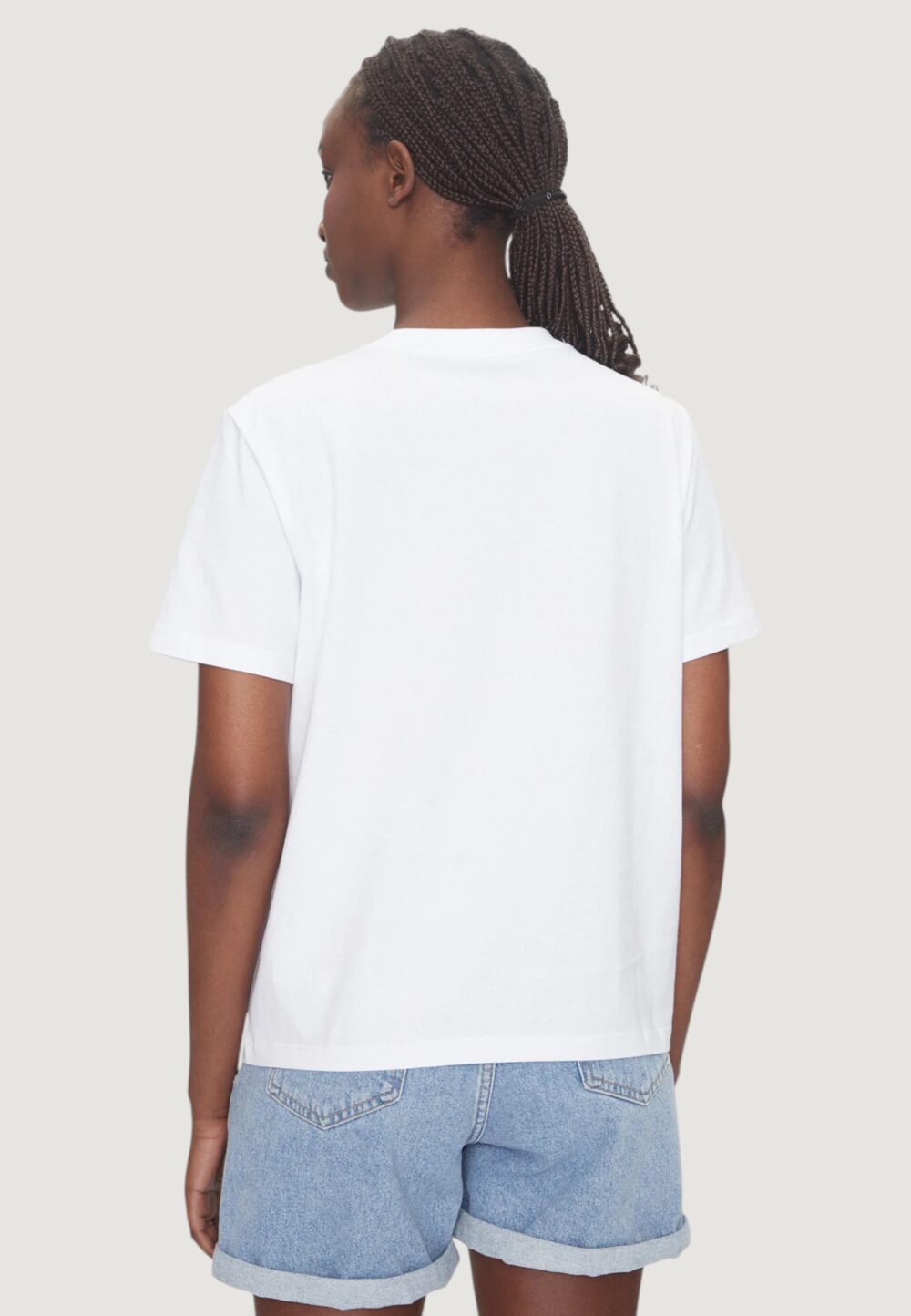 T-shirt Calvin Klein Jeans HERO SS CLASSIC MONO Bianco - Foto 4
