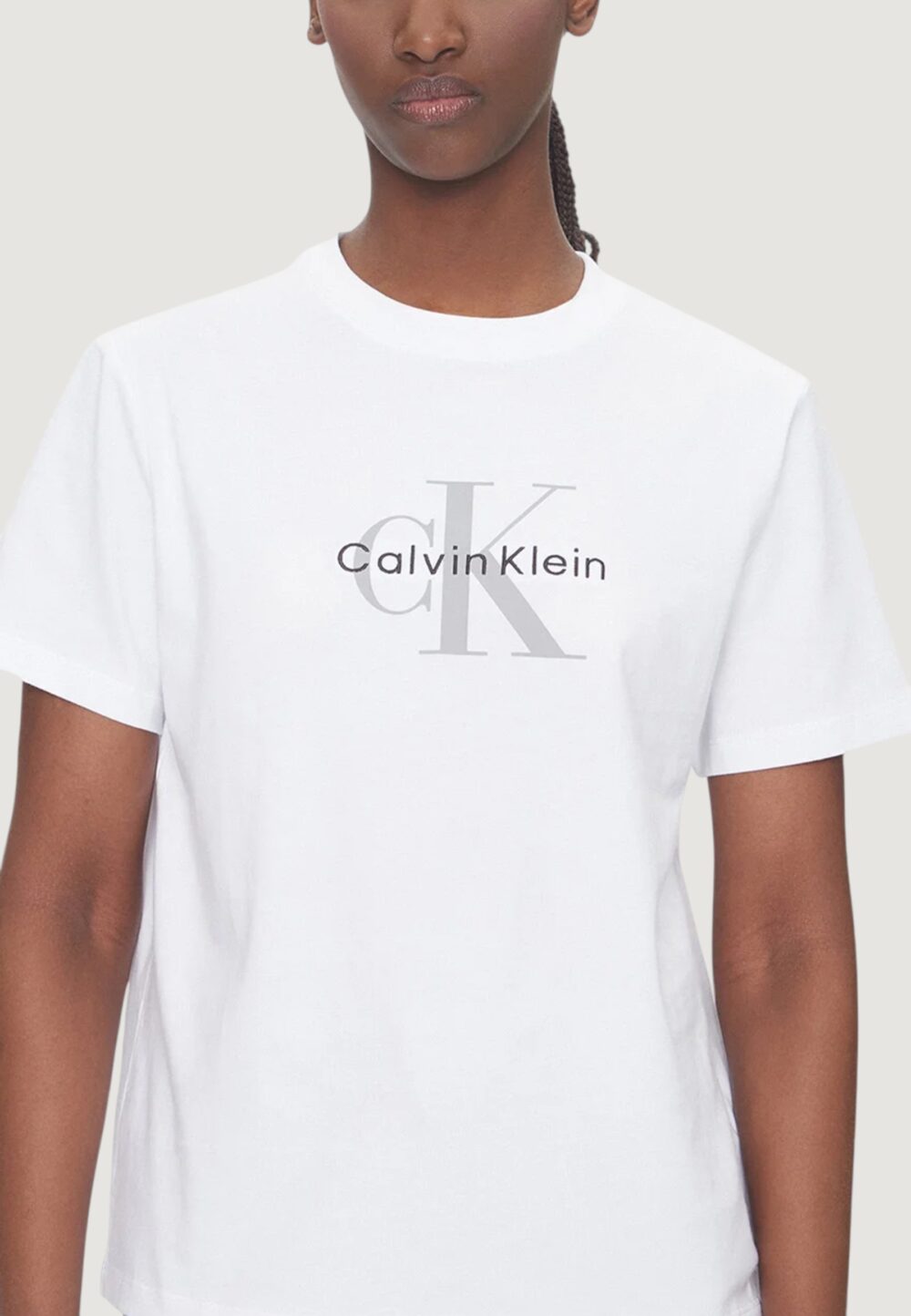 T-shirt Calvin Klein Jeans HERO SS CLASSIC MONO Bianco - Foto 3