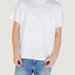 T-shirt Calvin Klein Jeans SS 20s CK DEBOSS MON Bianco - Foto 1