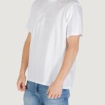 T-shirt Calvin Klein Jeans SS 20s CK DEBOSS MON Bianco - Foto 2
