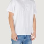 T-shirt Calvin Klein Jeans SS 20s CK DEBOSS MON Bianco - Foto 3