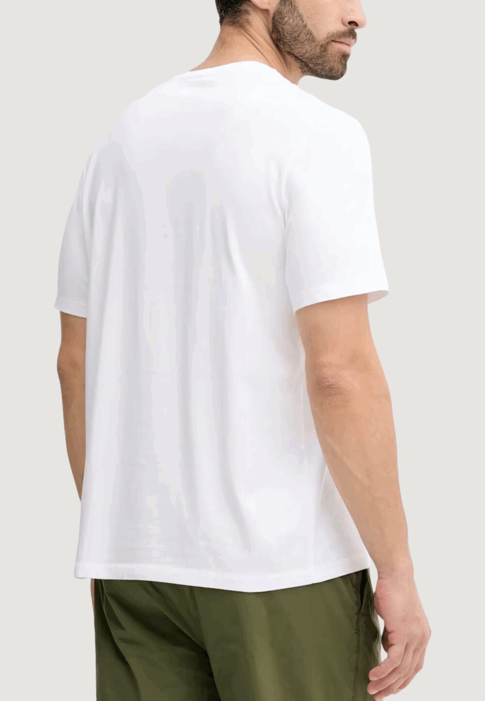 T-shirt Calvin Klein Jeans SS 20S CK MACRO AOP Bianco - Foto 4