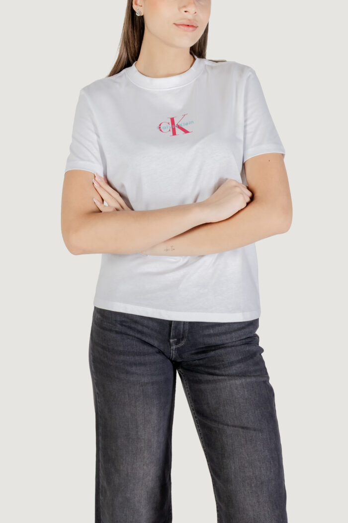 T-shirt Calvin Klein SS 20s CLASSIC LOGO Bianco – LV047C856G