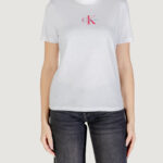 T-shirt Calvin Klein Jeans SS 20s CLASSIC LOGO Bianco - Foto 5