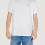 T-shirt Calvin Klein Jeans SS BADGE 30S JERSEY Bianco - Foto 1