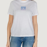 T-shirt Calvin Klein Jeans SS CLASSIC FIT TEE Bianco - Foto 5