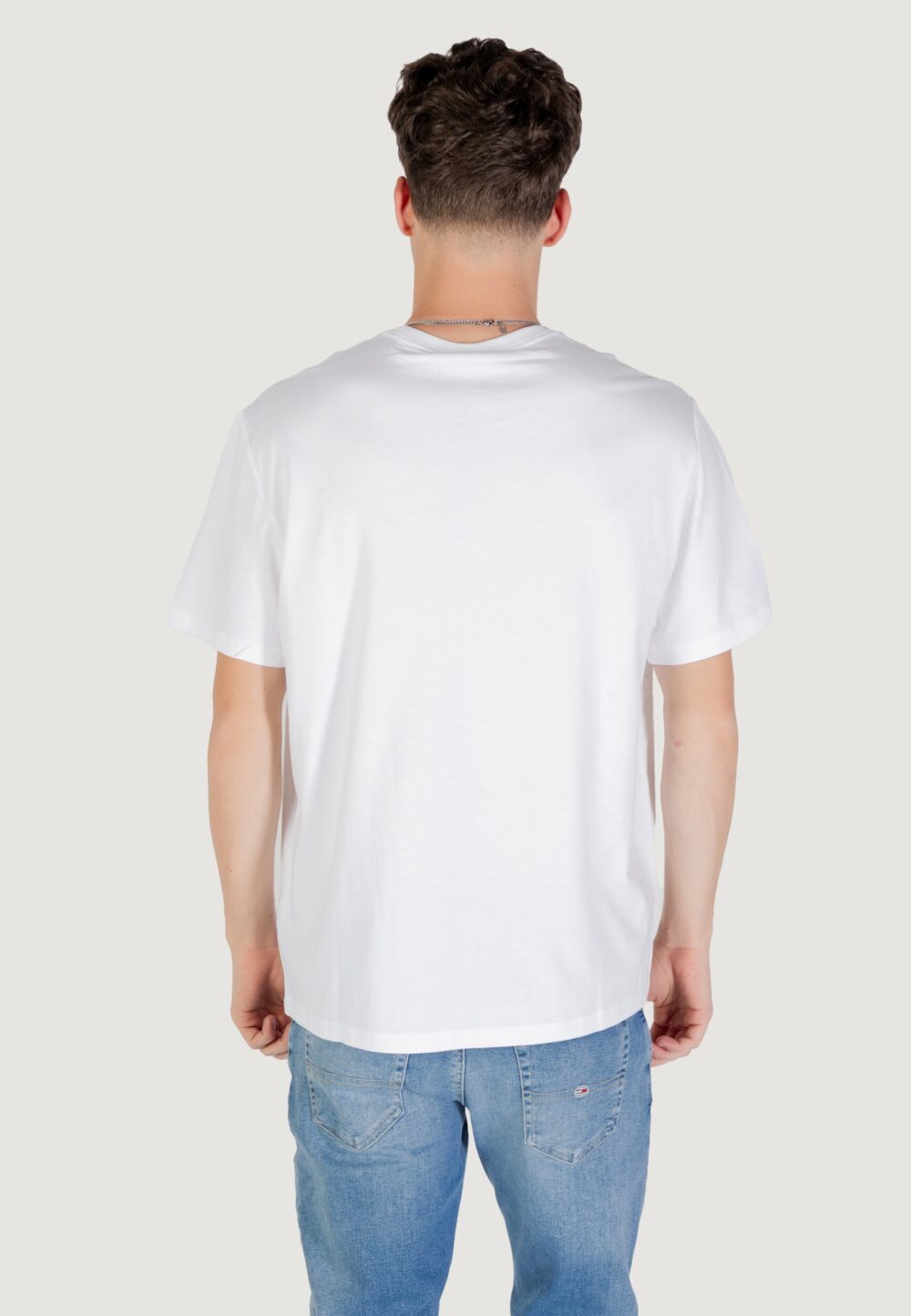 T-shirt Calvin Klein Jeans SS Hero Monologo Tee Bianco - Foto 4