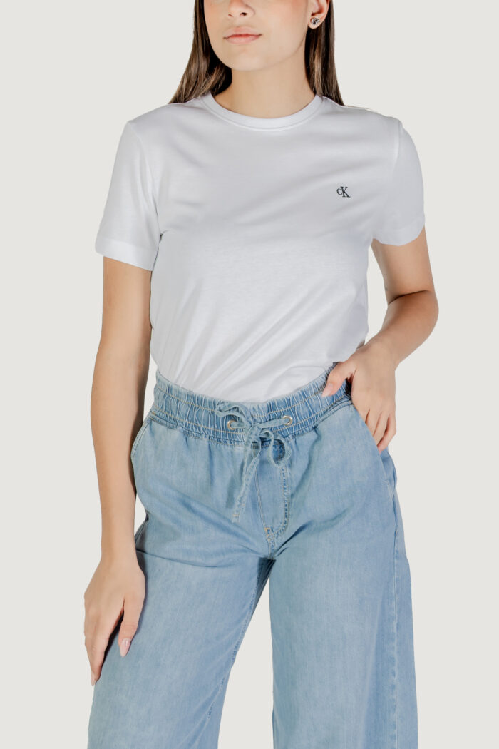 T-shirt Calvin Klein SS MONOGRAM CREW TEE Bianco – LV047B224G
