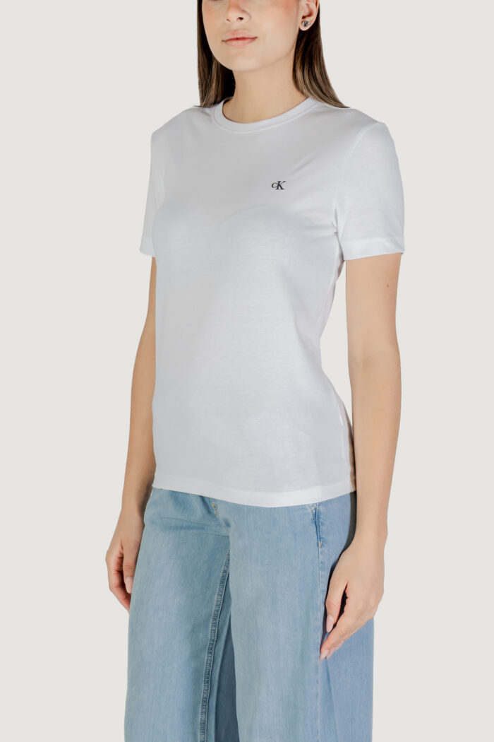T-shirt Calvin Klein SS MONOGRAM CREW TEE Bianco – LV047B224G