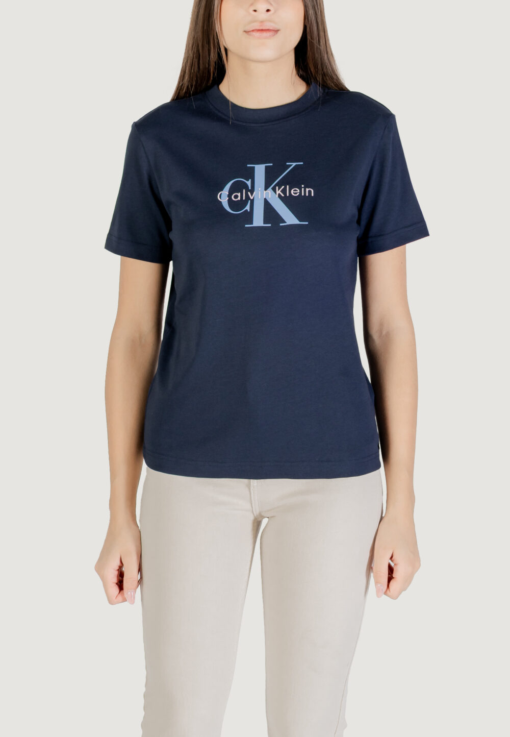 T-shirt Calvin Klein Jeans HERO SS CLASSIC MONO Blue scuro - Foto 1