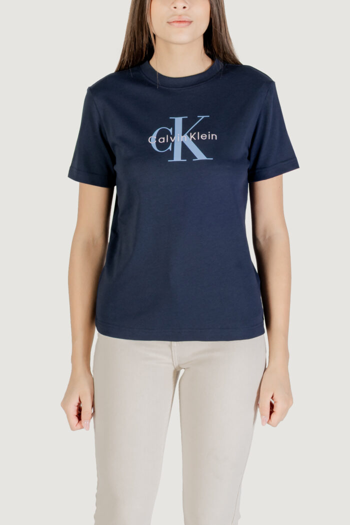 T-shirt Calvin Klein HERO SS CLASSIC MONO Blue scuro – LV047B865G