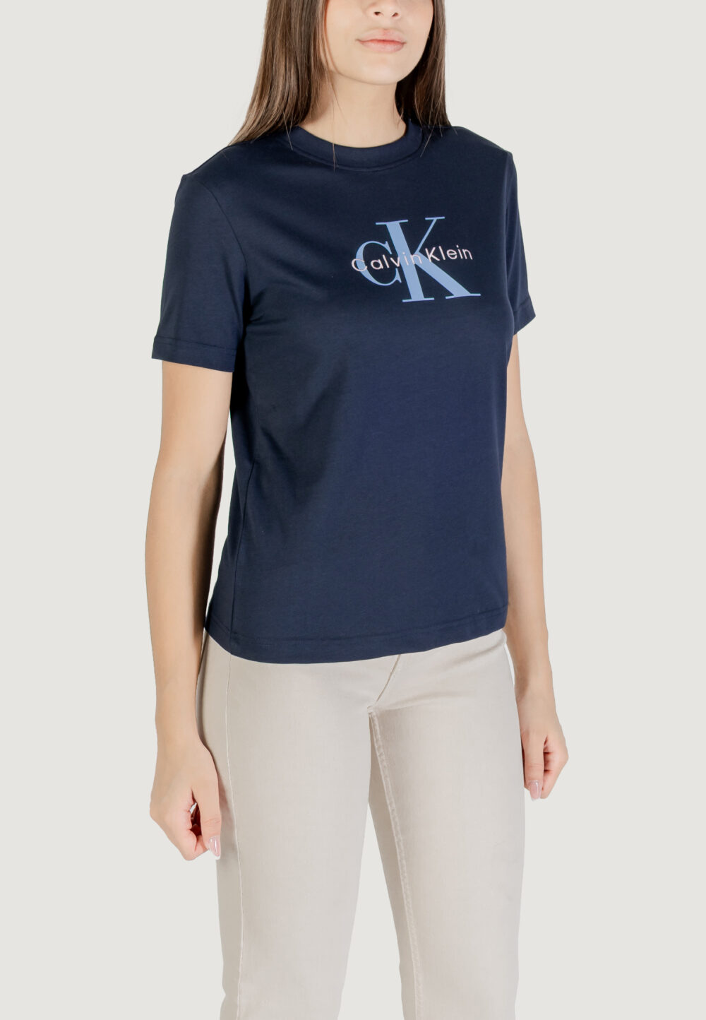 T-shirt Calvin Klein Jeans HERO SS CLASSIC MONO Blue scuro - Foto 3
