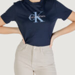 T-shirt Calvin Klein Jeans HERO SS CLASSIC MONO Blue scuro - Foto 5