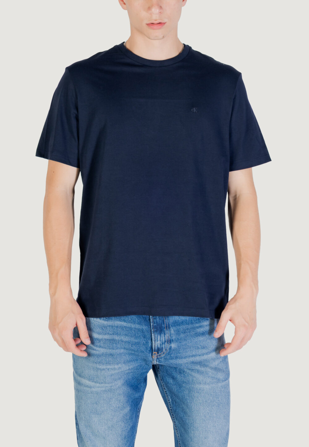 T-shirt Calvin Klein Jeans SS SMOOTH CTTN SOLID Blue scuro - Foto 1