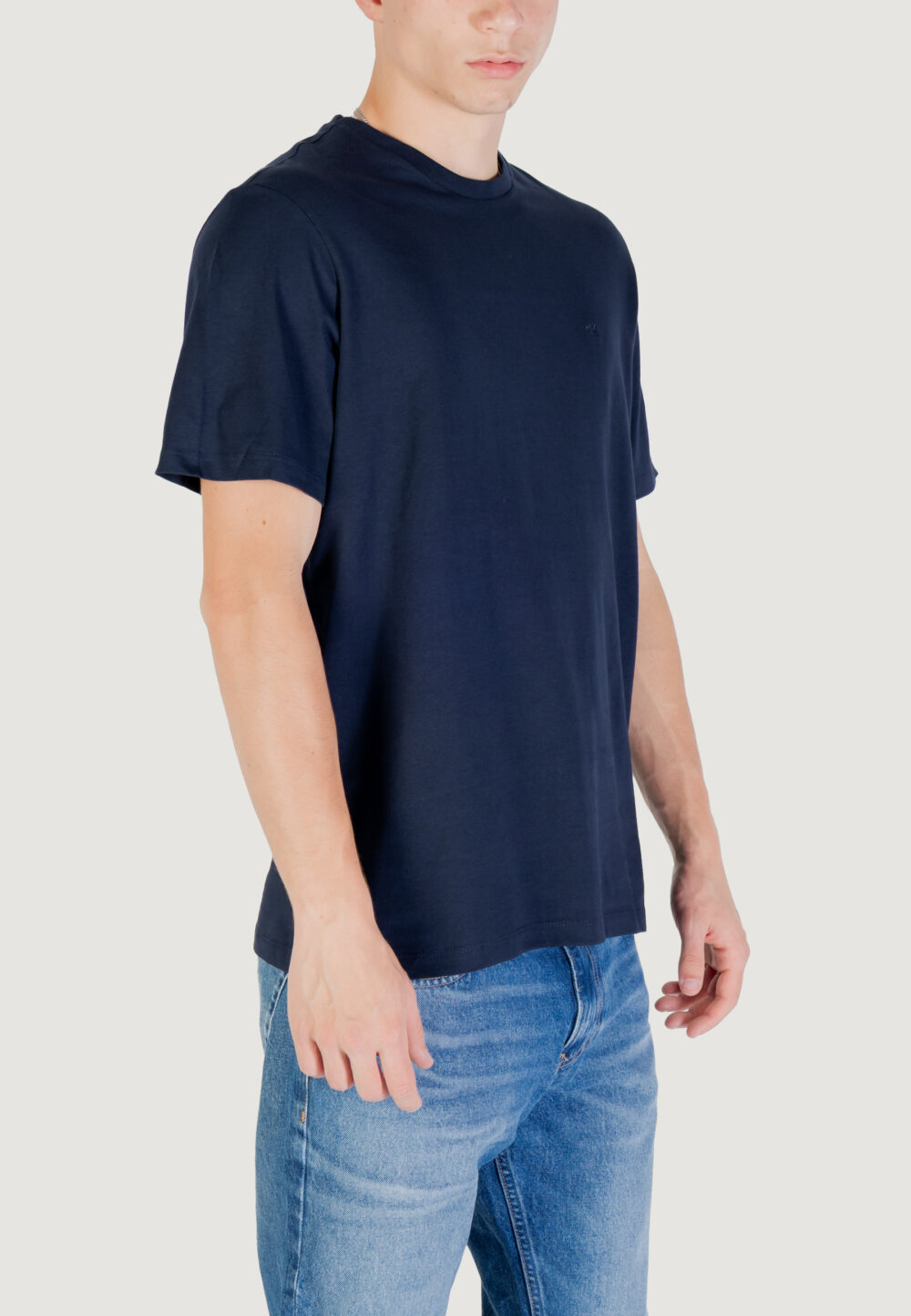 T-shirt Calvin Klein Jeans SS SMOOTH CTTN SOLID Blue scuro - Foto 3