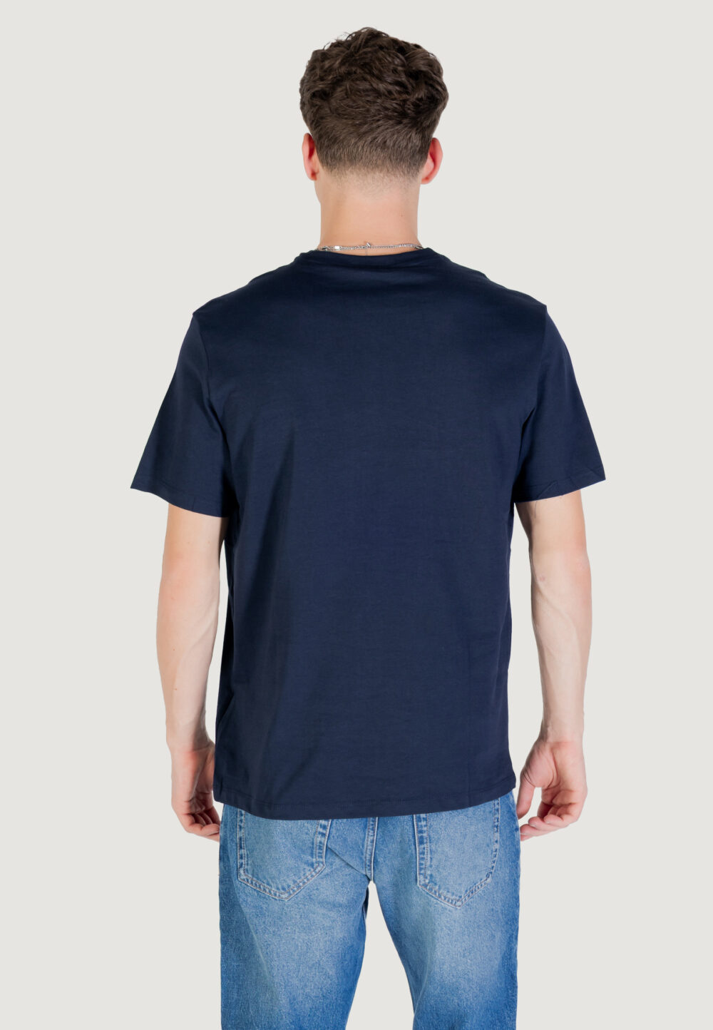 T-shirt Calvin Klein Jeans SS SMOOTH CTTN SOLID Blue scuro - Foto 4