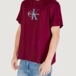 T-shirt Calvin Klein Jeans SS Hero Monologo Tee Bordeaux - Foto 2