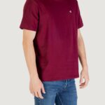 T-shirt Calvin Klein Jeans SS SMOOTH CTTN SOLID Bordeaux - Foto 3
