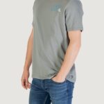 T-shirt Calvin Klein Jeans SS 30S EU CK NY WORD Grigio Scuro - Foto 2