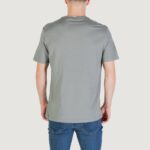 T-shirt Calvin Klein Jeans SS 30S EU CK NY WORD Grigio Scuro - Foto 4