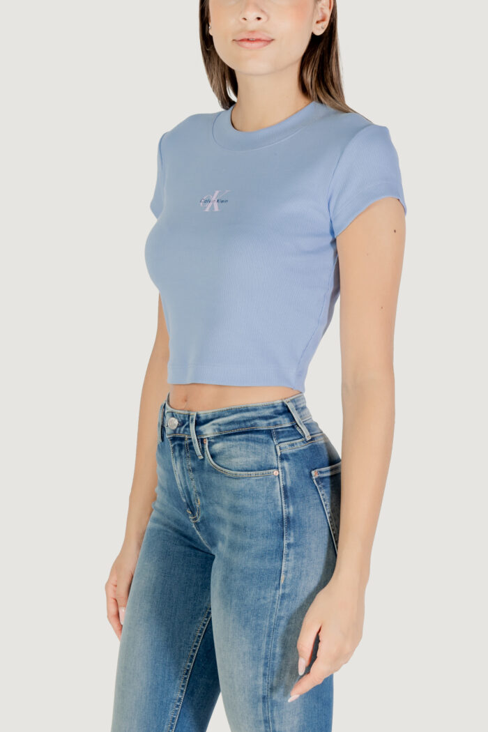 T-shirt Calvin Klein MONOGRAM BABY TEE Indigo – LV047AB802