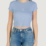 T-shirt Calvin Klein Jeans MONOGRAM BABY TEE Indigo - Foto 5
