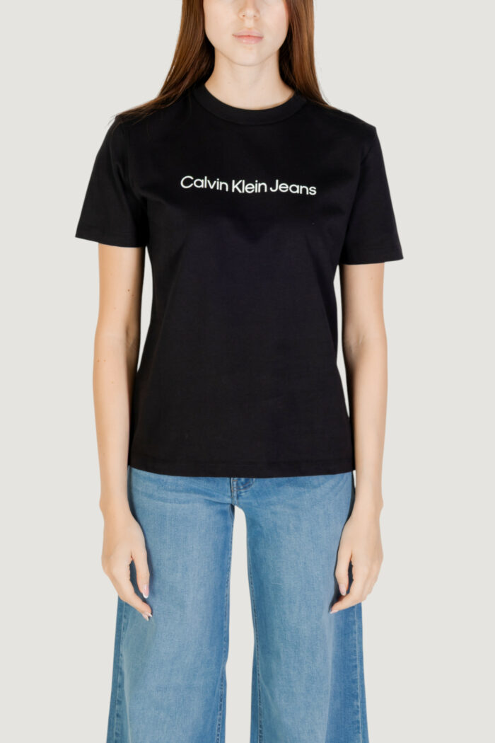 T-shirt Calvin Klein A- INST. LOGO CLASSI Nero – LV047C912G