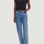 T-shirt Calvin Klein Jeans A- WOVEN LABEL 2X2 R Nero - Foto 2