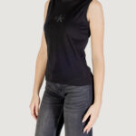 T-shirt Calvin Klein Jeans Sl CK Logo Muscle Te Nero - Foto 4