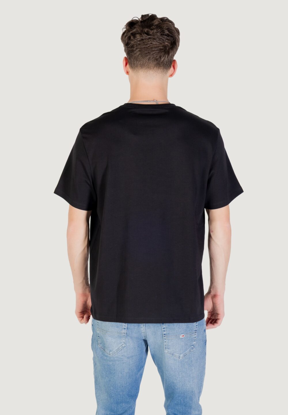 T-shirt Calvin Klein Jeans SS 20s CK DEBOSS MON Nero - Foto 4