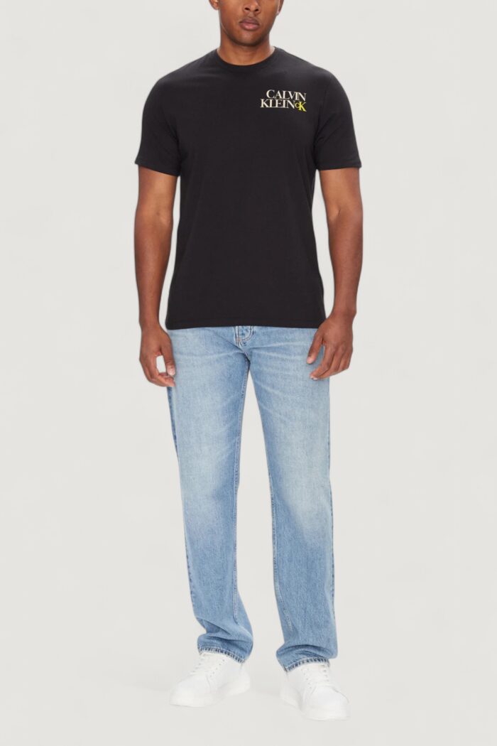 T-shirt Calvin Klein SS 30S EU CK NY WORD Nero – LV04RC844G
