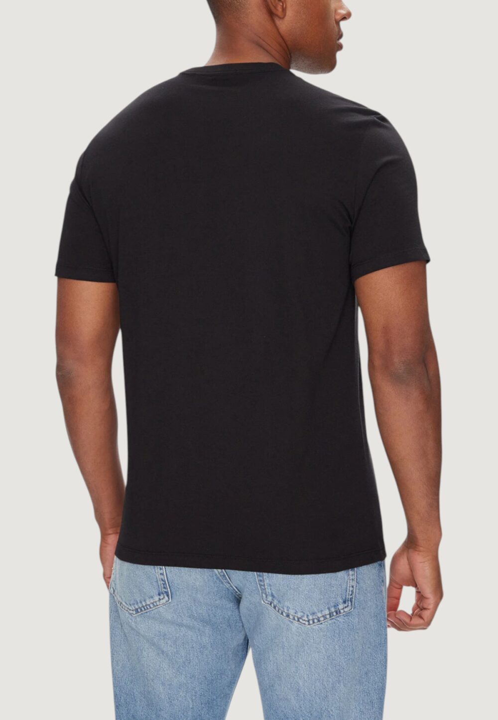 T-shirt Calvin Klein Jeans SS 30S EU CK NY WORD Nero - Foto 4