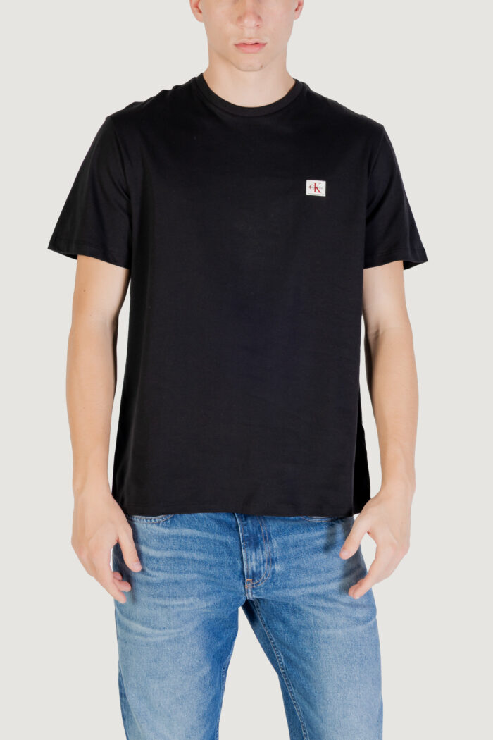 T-shirt Calvin Klein SS BADGE 30S JERSEY Nero – LV04RC272G
