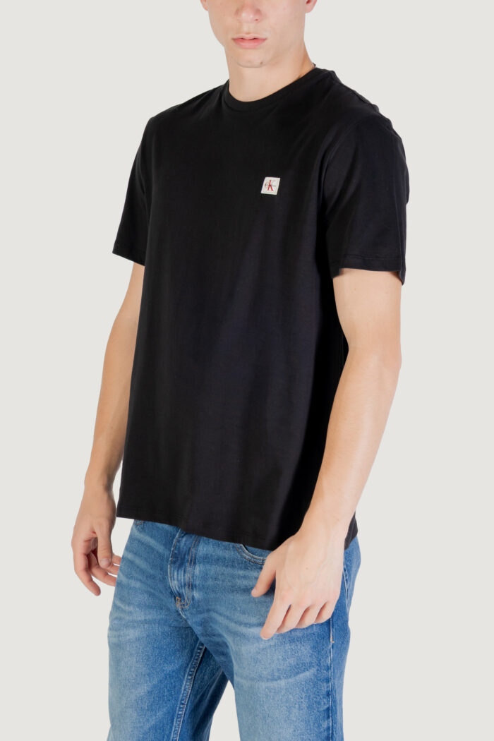 T-shirt Calvin Klein SS BADGE 30S JERSEY Nero – LV04RC272G