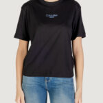 T-shirt Calvin Klein Jeans SS BOXY FIT TEE Nero - Foto 1