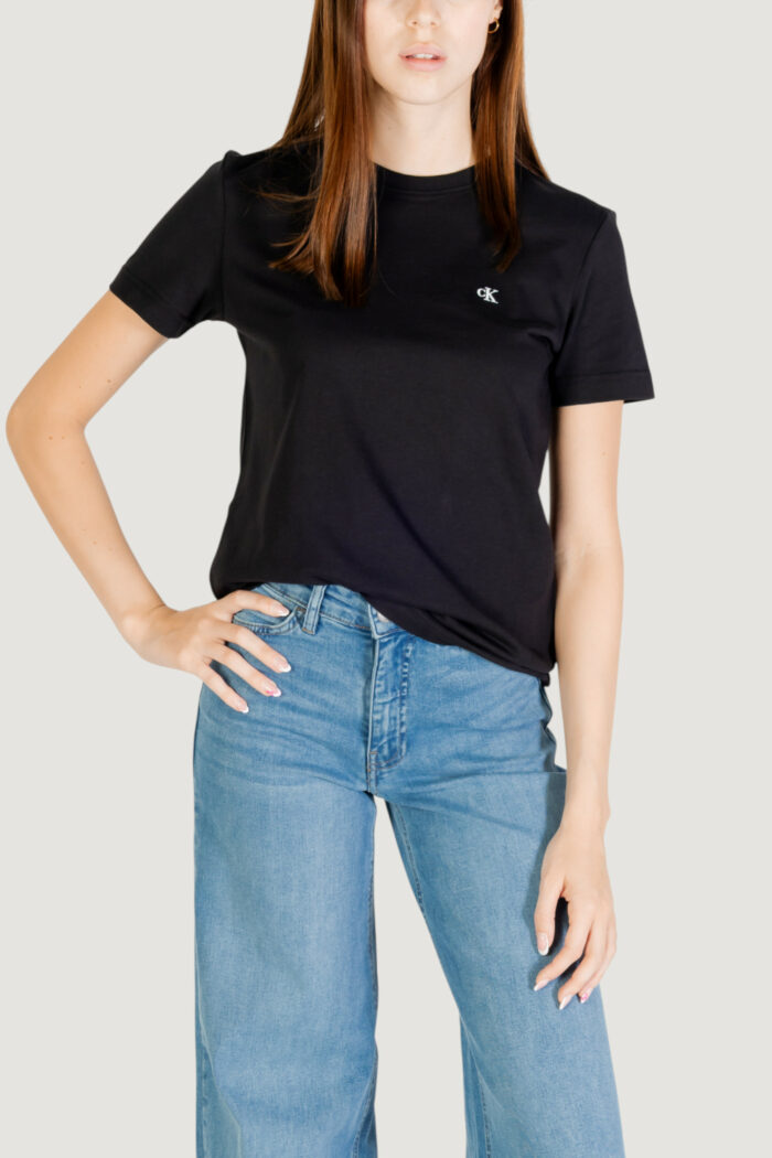 T-shirt Calvin Klein SS MONOGRAM CREW TEE Nero – LV047B224G